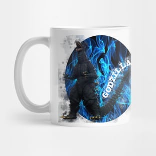 GODZILLA ON BLUE FIRE Mug